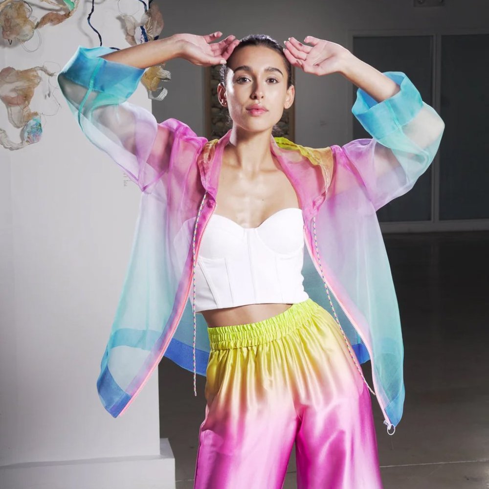 NWT House of Perna barbiecore Mandy Sheer Organza Jacket unworn